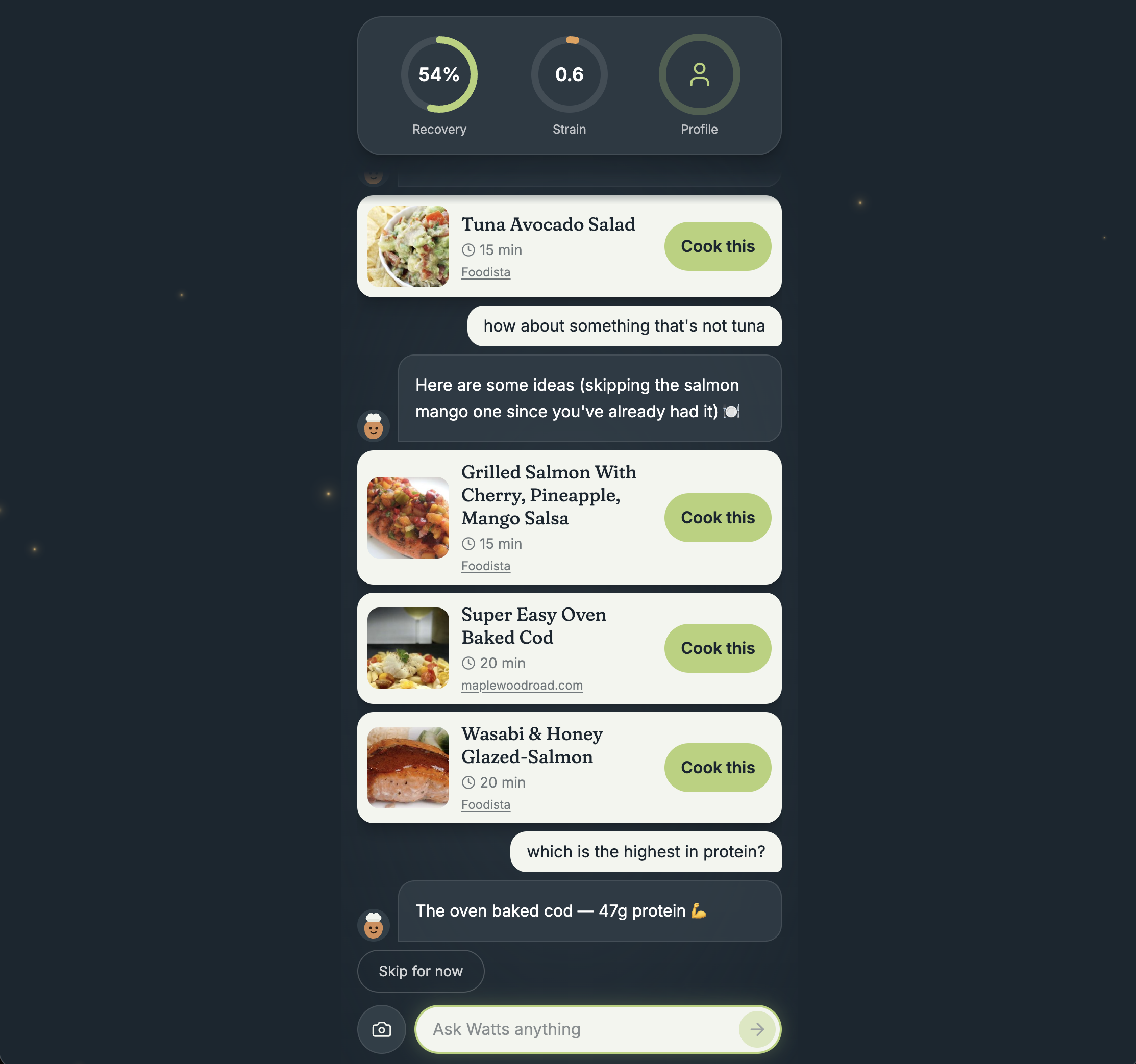 Watts for Dinner screenshot 2